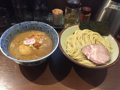 「海老味噌つけめん(800円)+味玉(100円)」@俺の麺 春道の写真