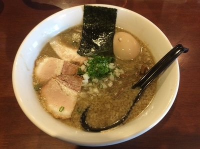 「限定背脂煮干しそば 750円 味玉100円」@old school 中華そば Miya Dera Soulの写真