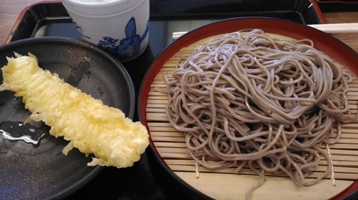 「もりそば＋イカ天　（390円＋120円）」@そば処 吉野家 長津田店の写真