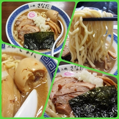 「【数量限定】中華そば＋ワケあり味玉」@つけめん さなだの写真