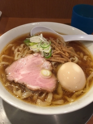 「醤油味玉ラーメン大盛り820円」@麺や 河野の写真