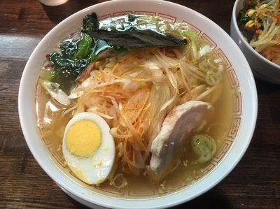 「塩ねぎそば(550円)+ナムル丼(280円)」@中華そば 光来の写真