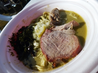 「【麺屋むじゃき×特級鶏蕎麦 龍介】濃厚牡蠣鶏そば」@水戸のラーメンまつりの写真