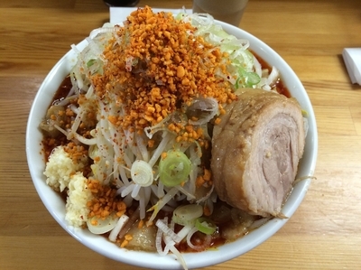 「ラーメン中 全マシ 野菜多め ホットマン」@ハイマウントの写真