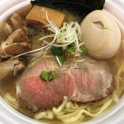 「龍ひげ×虎徹 ibaraki地鶏と魚貝のSOBA白醤油仕立て」@水戸のラーメンまつりの写真
