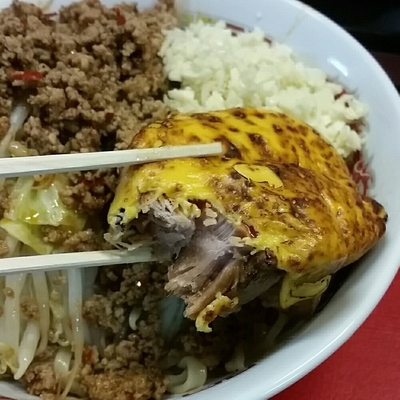 「【限定】台湾鍋つけ麺８３０円＋カレー味＋トマトチーズ炙り豚」@豚男 -BUTAMEN-の写真