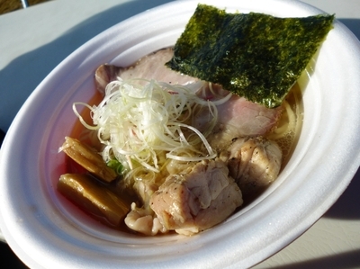 「【虎徹×龍のひげ】ibaraki地鶏と魚貝のSOBA」@水戸のラーメンまつりの写真