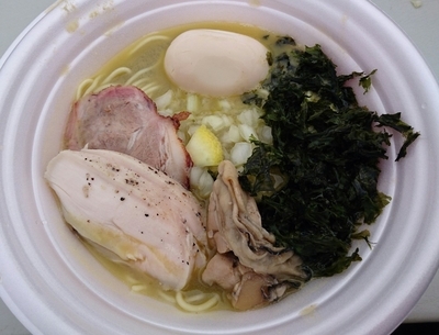 「濃厚牡蠣鶏そば＋特製トッピング」@水戸のラーメンまつりの写真