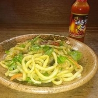 焼きカレーうどん