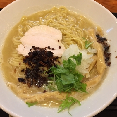 「濃厚鶏そば(塩、大盛)」@鶏そば 七星の写真