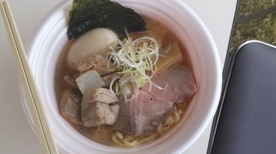 「【龍のひげ×虎徹】IBARAKI地鶏と魚貝のSOBA白醤油仕」@水戸のラーメンまつりの写真