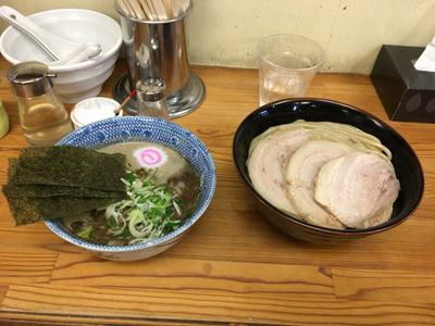 「特製つけ蕎麦（中）あつもり」@中華蕎麦 サンジの写真