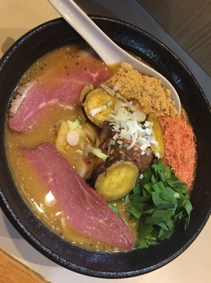 「【限定 】鴨とさつまいもの味噌担々麺 ￥830」@麺屋 扇 SENの写真