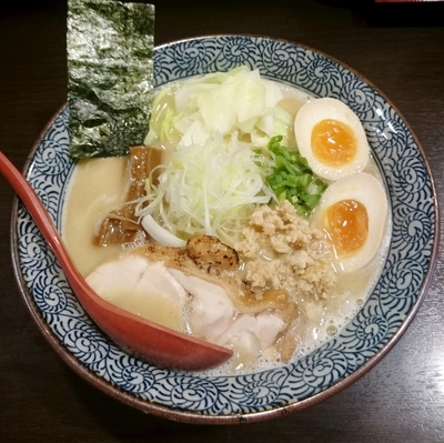 「味玉 濃熟鶏そば[大盛](900円)」@征麺家 かぐら屋の写真