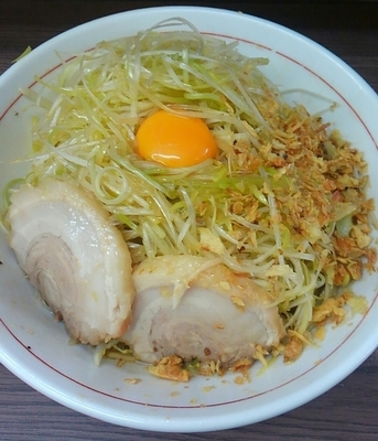 「小汁なし少なめ＋ネギ　870円」@ラーメン二郎 横浜関内店の写真