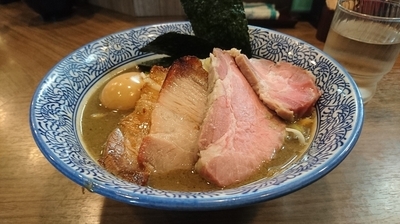 「特製極上濃厚煮干しそば」@煮干しつけ麺 宮元の写真