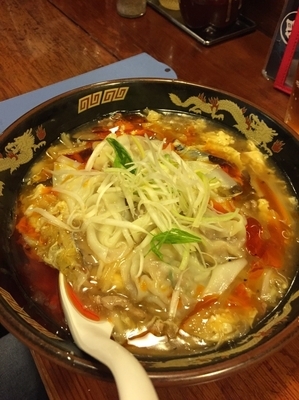 「酸辣ワンタンメン」@広州市場 五反田店の写真
