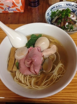 「【限定】煮干と魚介のオールスターヌードル」@中華そば よしかわの写真