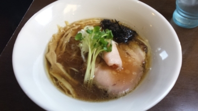 「あさり出汁地鶏そば、醤油」@麺や 虎徹の写真