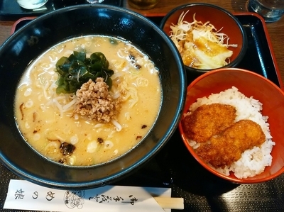 「ソースカツ丼ランチ(並盛・160g)864円」@めの娘 三俣店の写真