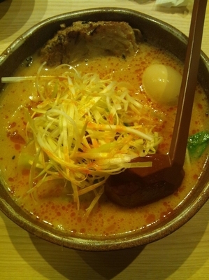 「タンタン麺（炙りチャーシュー・味玉）」@麺屋 壱正 守山店の写真