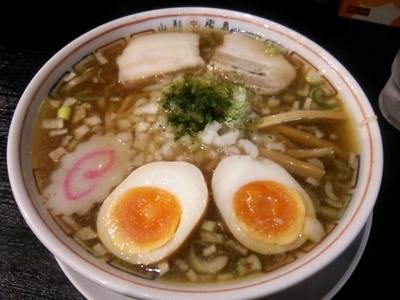 「あごだし中華そば(並)ｺｯﾃﾘ620円+煮玉子120円」@山形 飛魚 亞呉屋 仙台店の写真