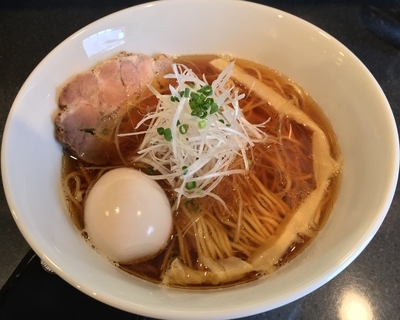 「煮干そば＋味玉（￥650＋￥100）」@中華そば 安成の写真