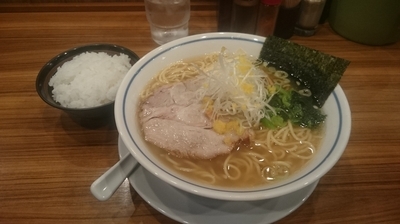 「柚子塩らー麺(大盛) + ライス」@麺屋 楼蘭 梅田店の写真