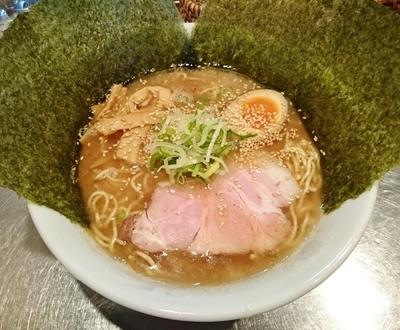 「魚介とんこつ 800円」@さんじの写真