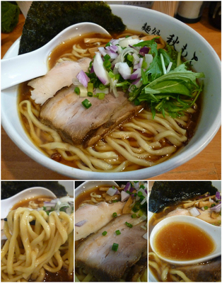 「醤油大盛り¥750+¥100」@麺処 秋もとの写真