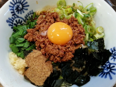 「【限定】台湾まぜそば（追い飯付）850円」@特級鶏蕎麦 龍介の写真