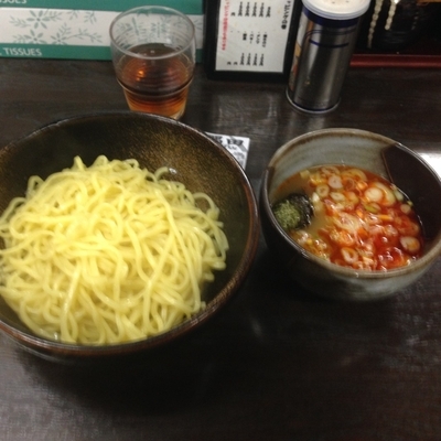 「辛みつけ麺中盛・あつ盛り」@つけ麺隅田の写真