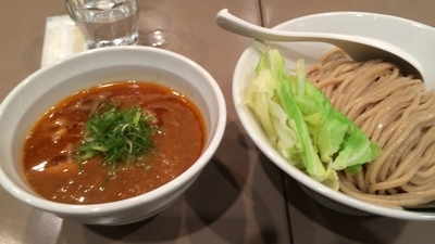 「えび味噌つけ麺 つけ汁お代わり サービス  ¥880」@つけ麺 五ノ神製作所の写真