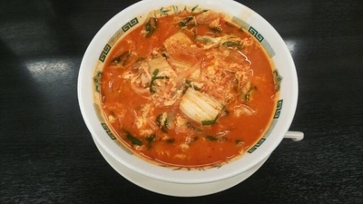 「チゲ味噌ラーメン」@日高屋 関内北口店の写真