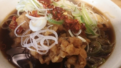 「ジャンボゲソそば」@一○そばの写真