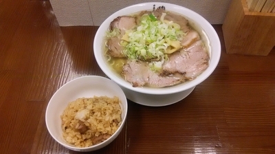 「肉そば（細麺＋オープンサービス・肉めし）」@中華そば 馥の写真