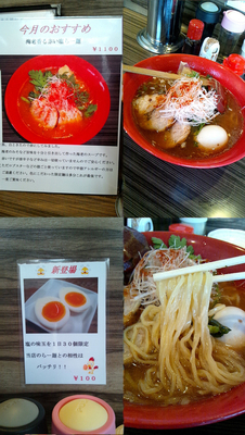 「11月の限定『海老香る赤い塩らー麺(￥1100)』」@厚木本丸亭の写真