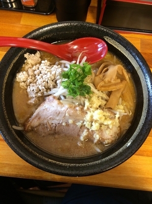 「味噌ラーメン760円」@らーめん 味噌ガッツ お花茶屋店の写真