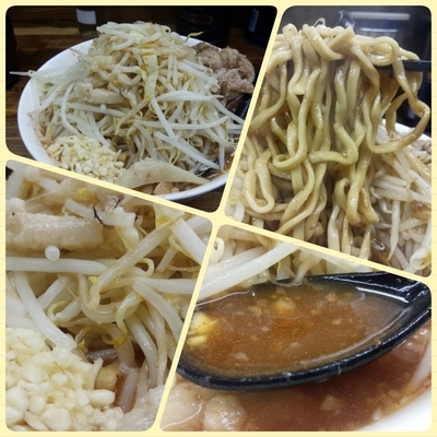 「小ラーメン（ニンニク・アブラ・カラメ）＋刻み生姜＋辛いの」@ラーメン二郎 新小金井街道店の写真