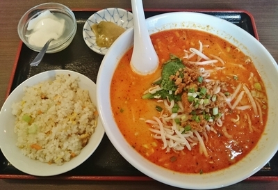 「担々麺セット 850円」@蜀食成都の写真
