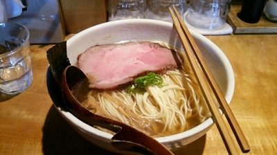 「中華そば+大盛」@中華蕎麦 蘭鋳の写真