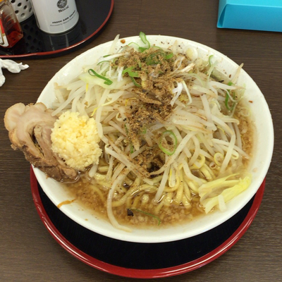 「元節麺＋大盛／濃いめ（820円）」@麺屋 元の写真