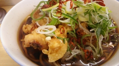 「ジャンボゲソそば」@一○そばの写真