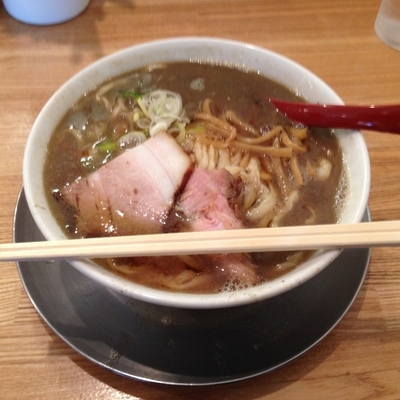 「喜多方ラーメン(煮干)中盛り」@麺や 七彩 八丁堀店の写真