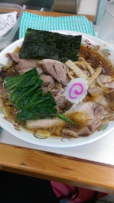 「チャーシュー麺　ほうれん50」@青島食堂 秋葉原店の写真