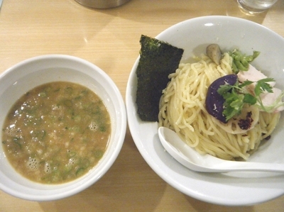 「鶏白湯魚介つけＳＯＢＡ大980円」@銀座 篝 銀座エチカ店の写真
