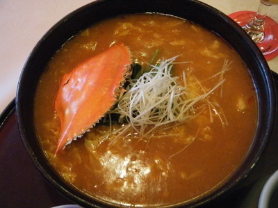 「わたり蟹の特製味噌ラーメン930円」@中国料理 珍満の写真