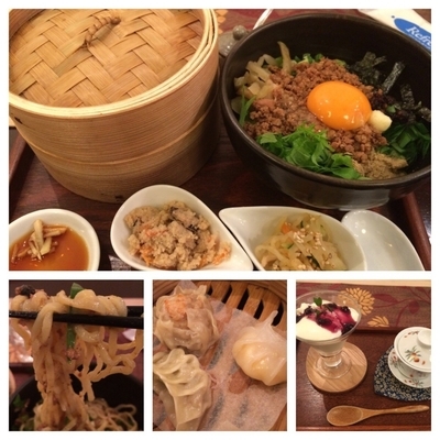 「台湾まぜそばディナーセット 1296円」@中国茶房 茶趣茶楽の写真