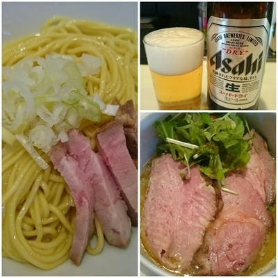 「【限定30食】鶏と海老の濃厚ラーメン＋専用替え玉＋ビール」@麺や 彩～iro～の写真