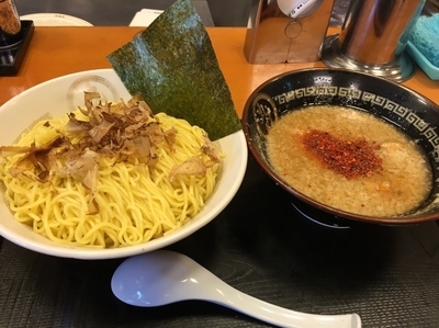 「こってりつけ麺 中盛330g 温盛  ¥800」@丸め 田無ファミリーランド店の写真